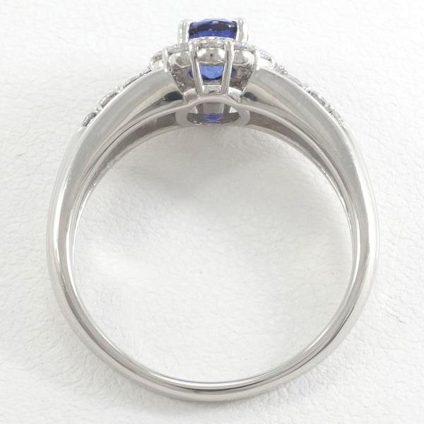 PT900 Platinum Sapphire Ring 13 in Excellent Condition