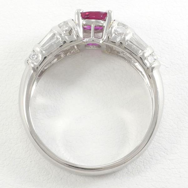 PT900 Platinum Ruby Ring 15