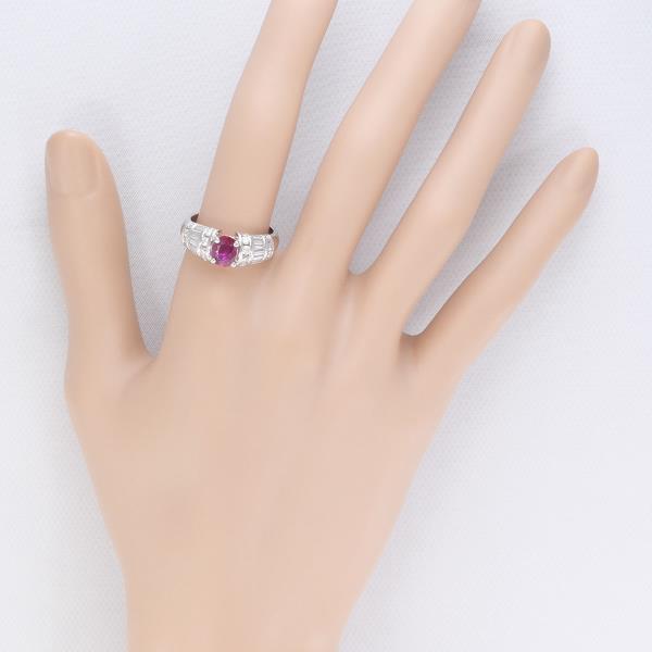 PT900 Platinum Ruby Ring 15