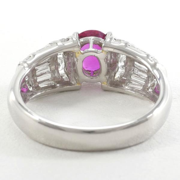 PT900 Platinum Ruby Ring 15