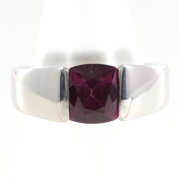 PT900 Platinum Garnet Ring 10.5 in Excellent Condition