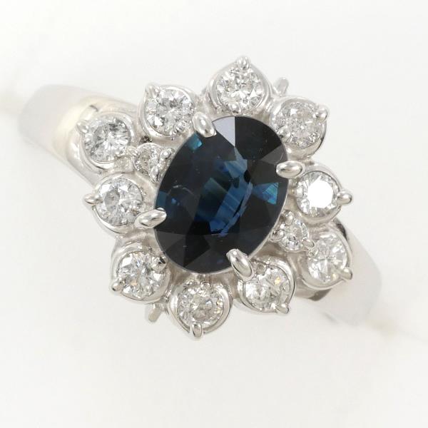 PT900 Platinum Sapphire Ring