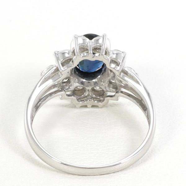 PT900 Platinum Sapphire Ring in Excellent Condition