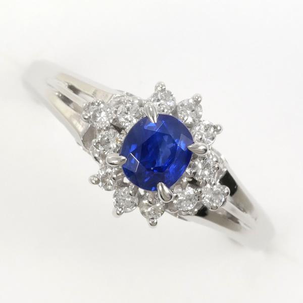 PT900 Platinum Sapphire Ring