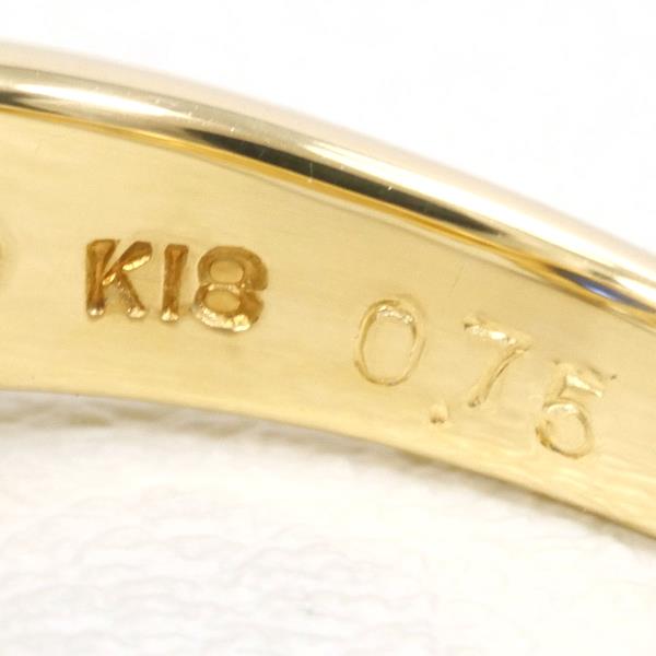 K18 Yellow Gold Sapphire Ring 10号 in Excellent Condition