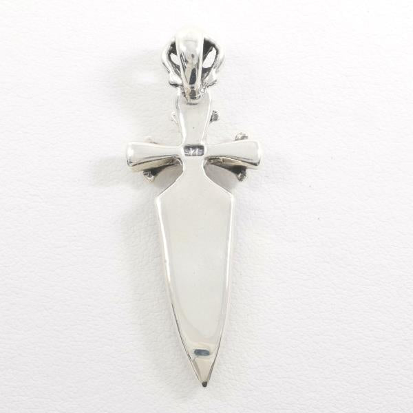 Cross Pendant with Silver 925 and Leather, Brown, Perfect for Men