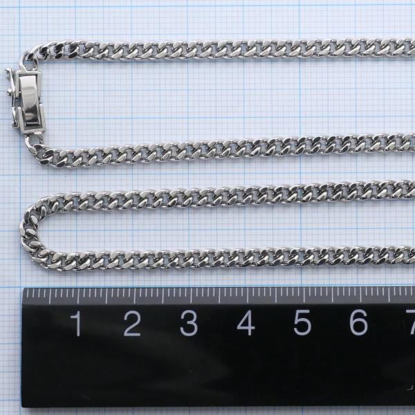 Platinum PT850 Men's Necklace - Approximate Length 50cm, Total Weight 29.9g, Silver Jewelry