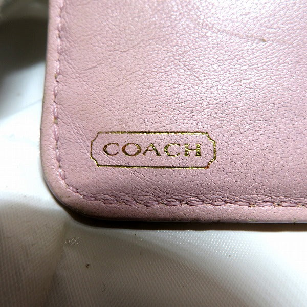 Coach Canvas Leather Signature Bifold Wallet in Good Condition