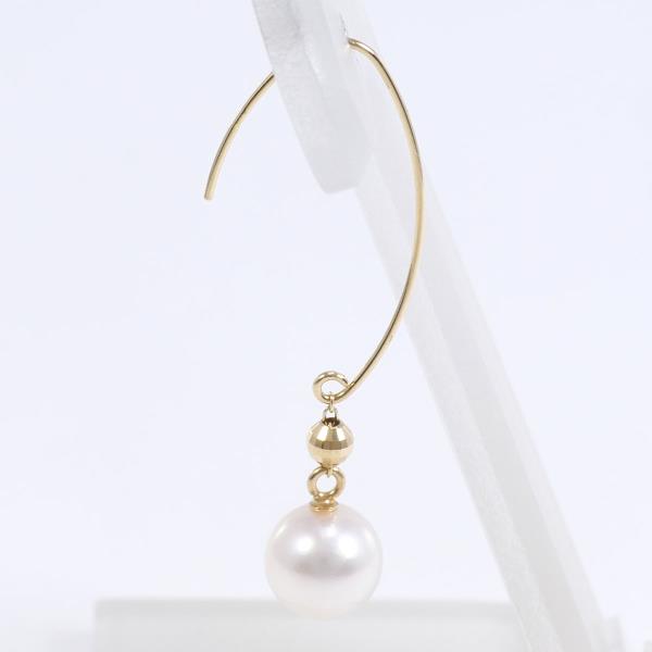 K18 18K Yellow Gold Single Pearl Earrings – Gold, Women's