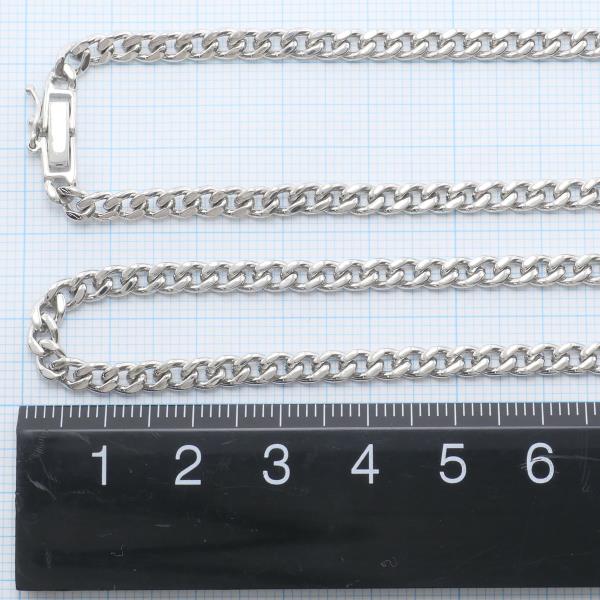 Men's PT850 Platinum Necklace, Approx.50cm, Two-sided, Approximate Total Weight 29.2g