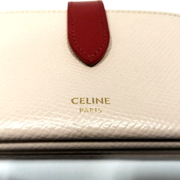 Celine Leather Accordion Card Holder in Good Condition