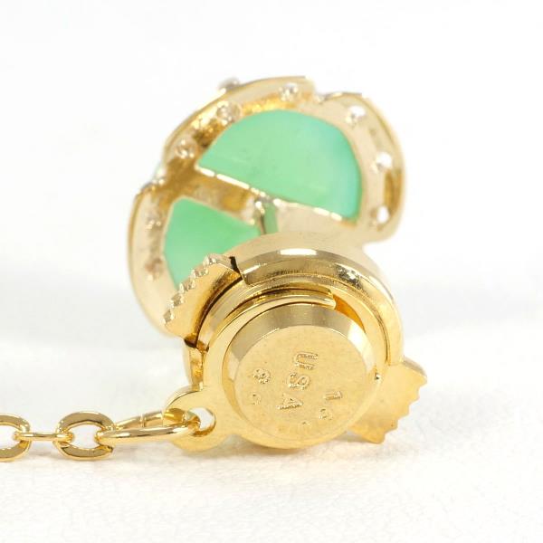 "K10 10k Yellow Gold, Alloy & Chrysoprase Pin Brooch approx. Weight 2.9g, Men's Jewelry"