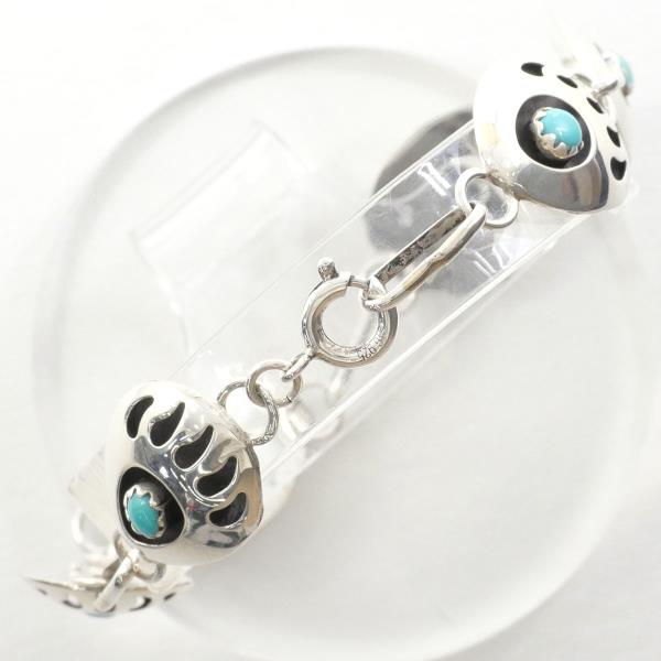 "Silver, Turquoise Bracelet approx Weight 6.6g, 16cm, Women's Silver Jewelry"