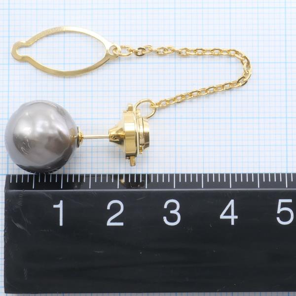 K18 Yellow Gold Alloy Pearl Pin Brooch in Excellent Condition