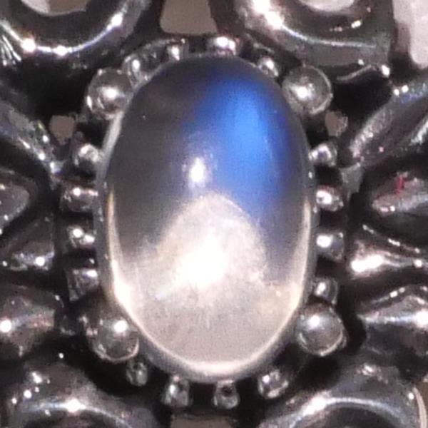 925 Silver Moonstone Pendant Top in Pristine Condition