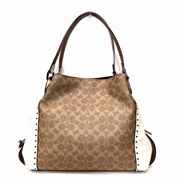 Coach Signature Edie 30220 Shoulder Bag in Good Condition