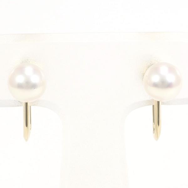 K14 Yellow Gold Pearl Earrings in Great Condition