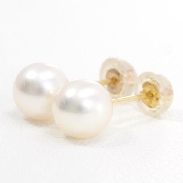 K18 Yellow Gold Pearl Earrings