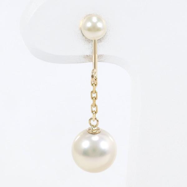 K18 Yellow Gold Pearl Earring in Pristine Condition