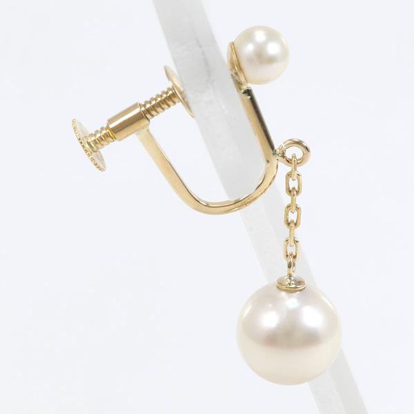 K18 Yellow Gold Pearl Earring in Pristine Condition