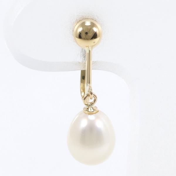 K18 Yellow Gold Pearl Earring in Excellent Condition