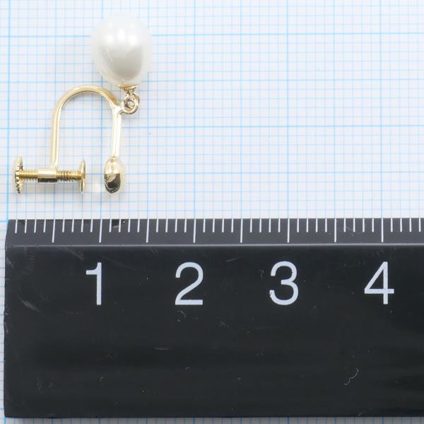 K18 Yellow Gold Pearl Earring in Excellent Condition