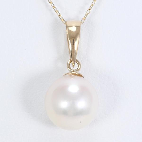 K18 Yellow Gold Pearl Necklace in Pristine Condition