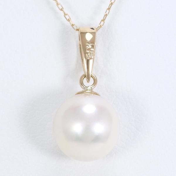 K18 Yellow Gold Pearl Necklace in Pristine Condition