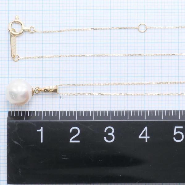 K18 Yellow Gold Pearl Necklace in Pristine Condition