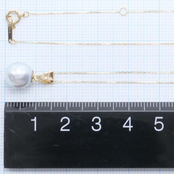 K18 Yellow Gold Pearl Necklace in Excellent Condition