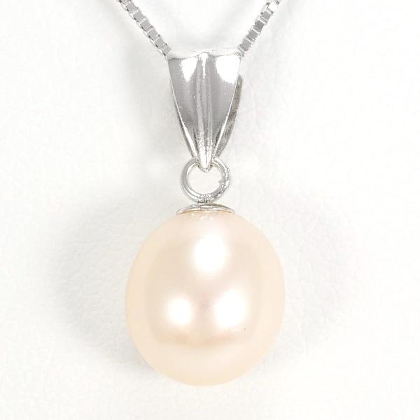 K14 White Gold Pearl Necklace in Excellent Condition