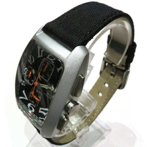Locman Sports Anniversary Men's Wristwatch Ref. 470, Leather/Aluminium Case with Cordura, Silver, Locman [Pre-Owned] Ref 470