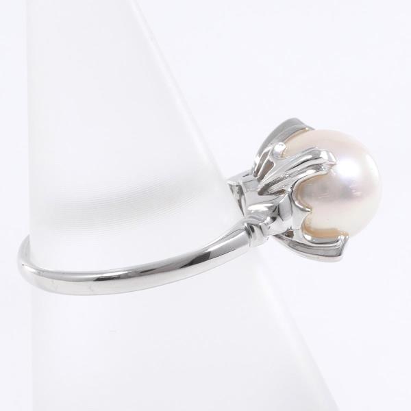 K14 White Gold Pearl Ring 8mm in Excellent Condition