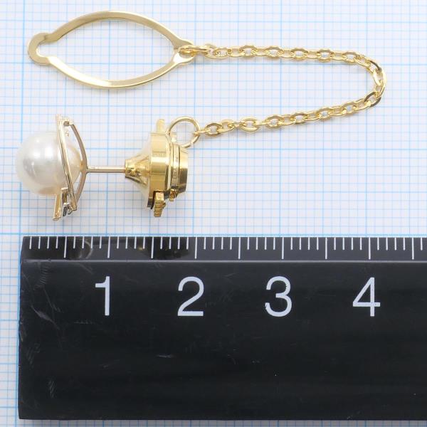 K18 Yellow Gold Pearl Pin Brooch