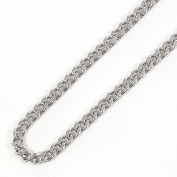 PT850 Platinum Necklace, Kihei 2-surface Style, approx. 40cm, total weight about 12.7g, Men's Silver, Used in Excellent Condition