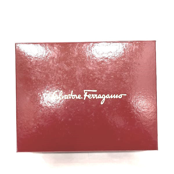 Salvatore Ferragamo Nylon Leather Pouch 6639 in Good Condition