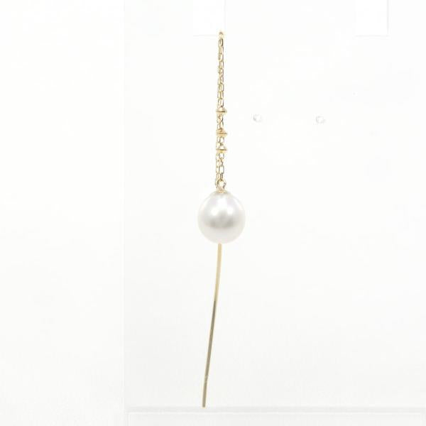 K18 Yellow Gold Pearl Earring in Excellent Condition