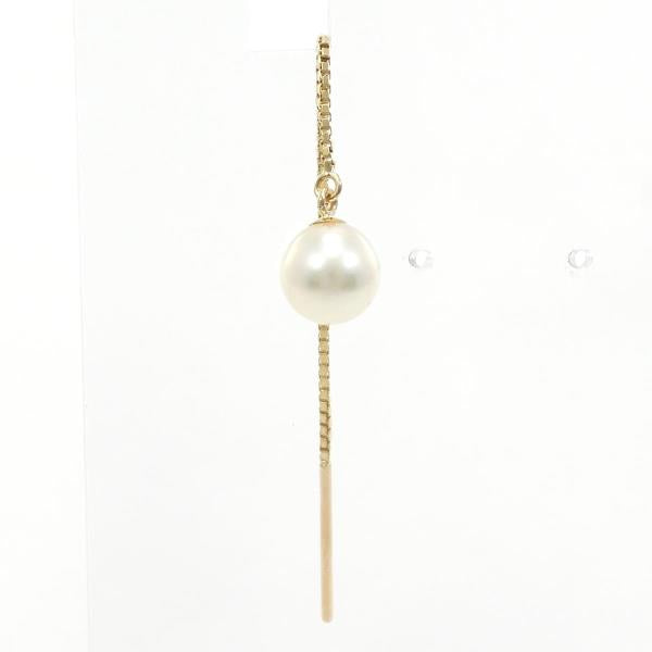 K18 Yellow Gold Pearl Earring in Excellent Condition