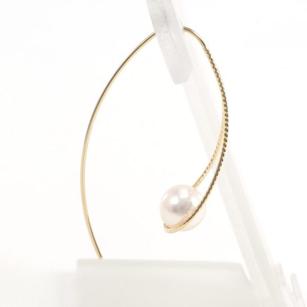 K18 Yellow Gold Pearl Earring in Excellent Condition