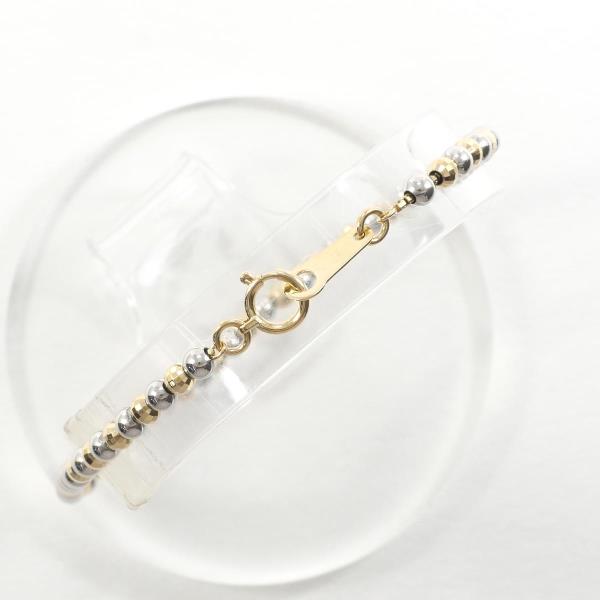 Platinum PT850/K18 18K Yellow Gold Bracelet, Weight Approx 5.8g, Length Approx 18.5cm, Ladies 【Used】
