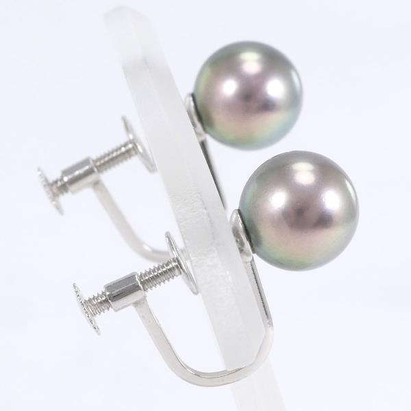 PT850 Platinum Pearl Earrings