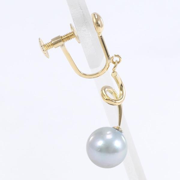 K18 Yellow Gold Pearl Earring in Pristine Condition