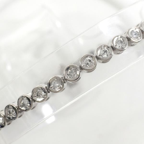 Platinum Diamond Row Bracelet