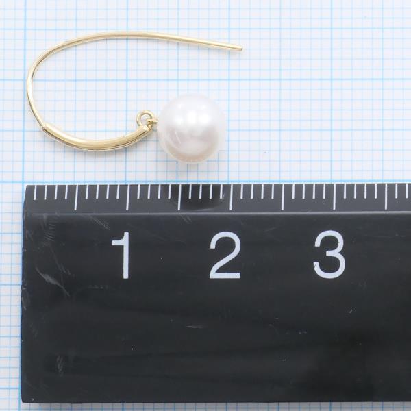 K18 Yellow Gold Pearl Earring Clip/Stud in Great Condition