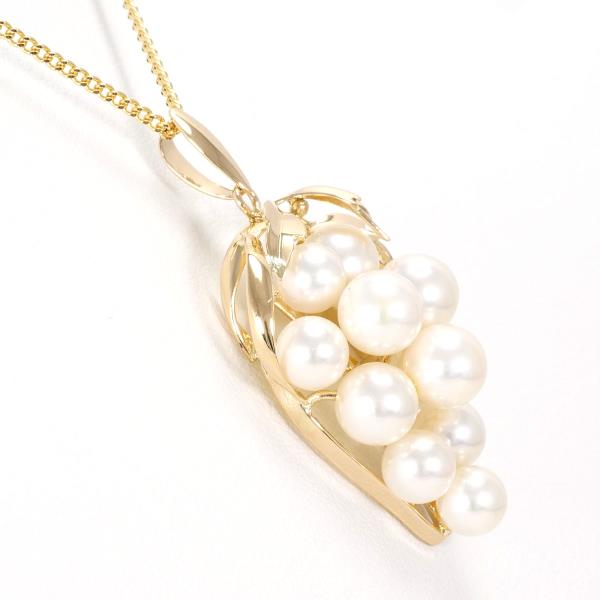 K18 18K Yellow Gold Necklace, Pearl Gemstone, Total weight approx. 5.2g, approx. 46cm, Ladies' Jewelry