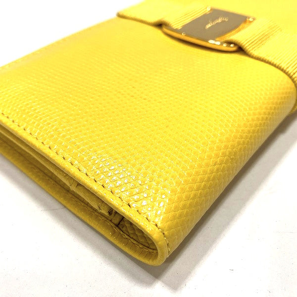 Salvatore Ferragamo Vara Leather Long Wallet 3059 in Good Condition