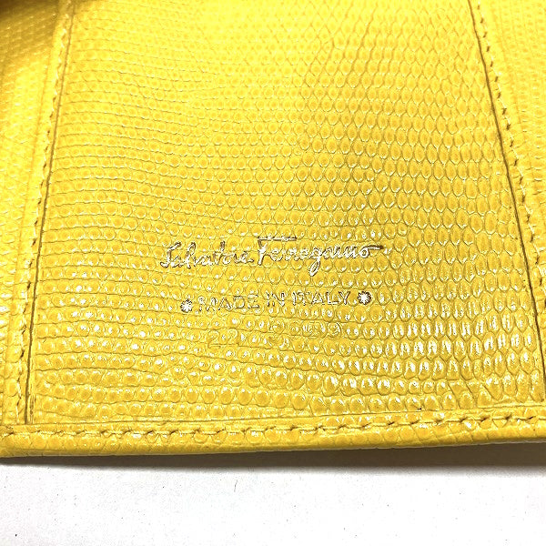 Salvatore Ferragamo Vara Leather Long Wallet 3059 in Good Condition