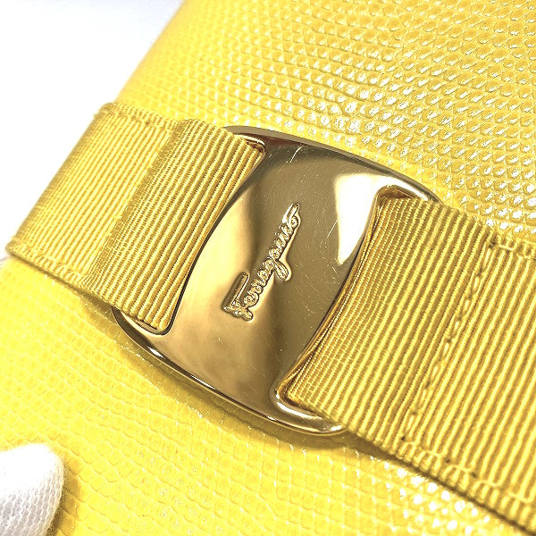 Salvatore Ferragamo Vara Leather Long Wallet 3059 in Good Condition