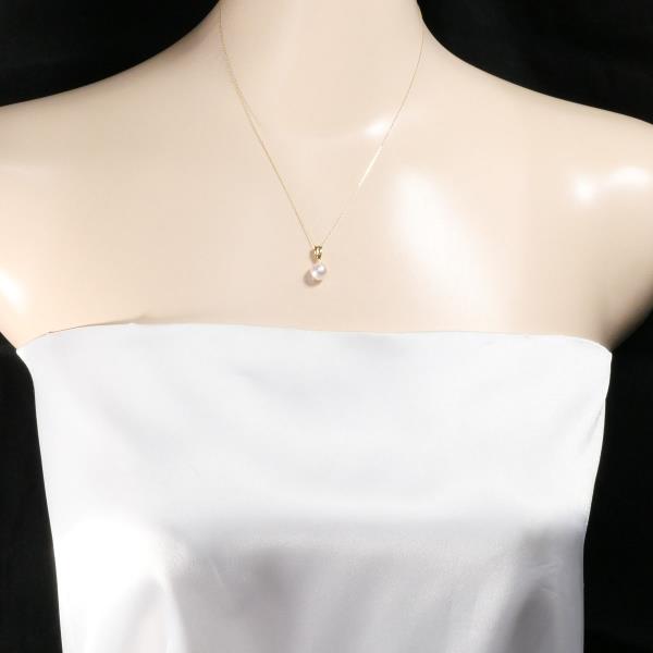 K18 Yellow Gold Pearl Necklace in Pristine Condition