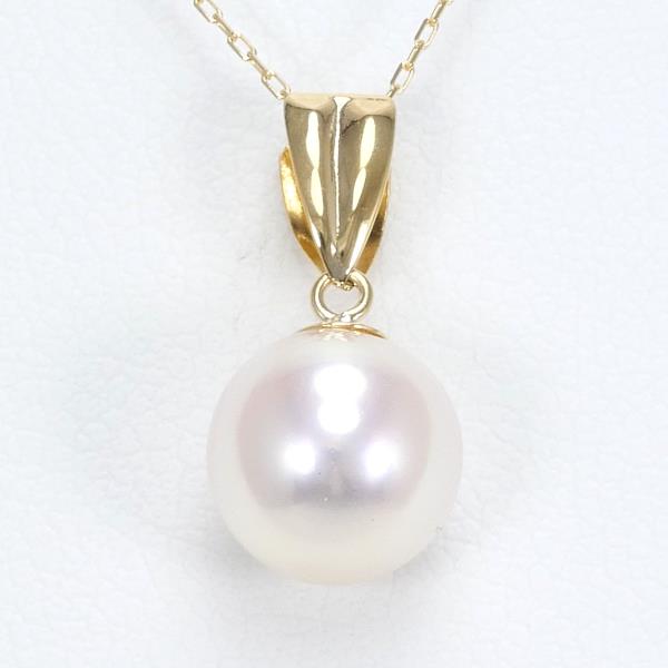 K18 Yellow Gold Pearl Necklace in Pristine Condition